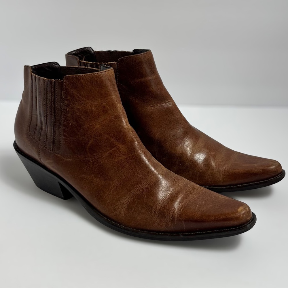 Matisse Pull On Western Ankle Booties Size 8M